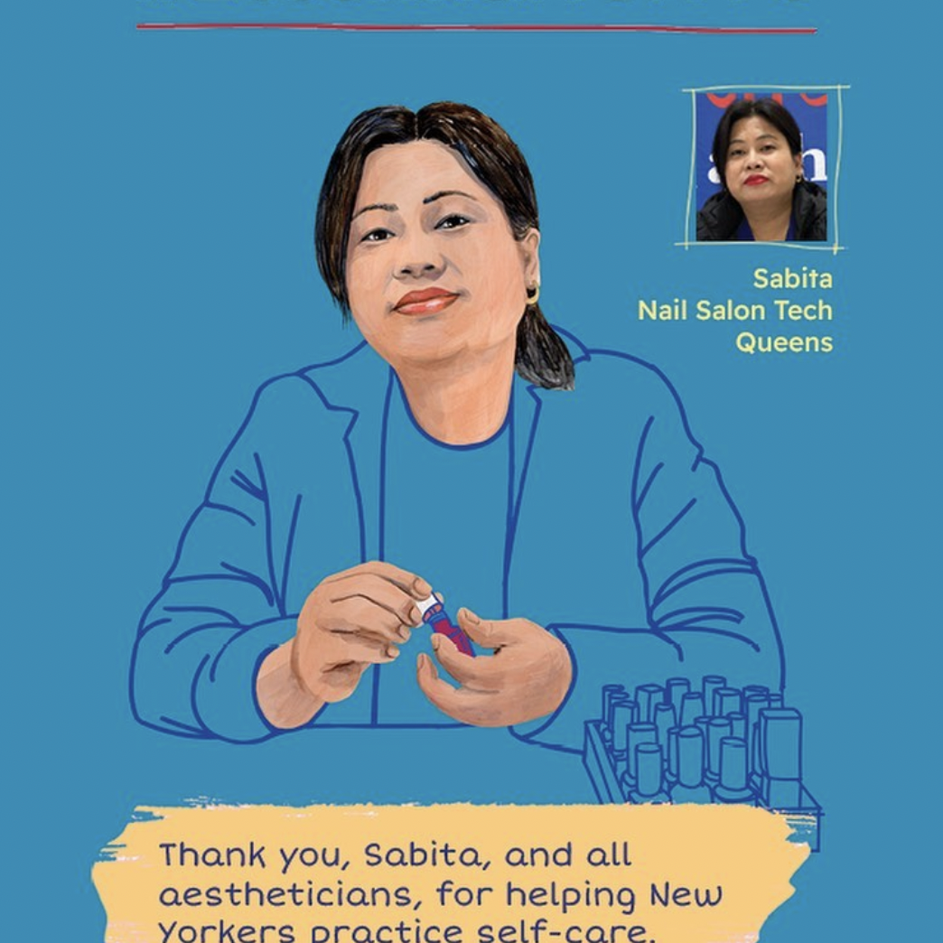 The NYC Mayor’s Office of Immigrant Affairs highlighted our Nail Salon Fellow Sabita Lama